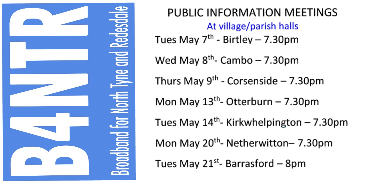 Read more about the article The B4NTR Village Hall Tour in May!