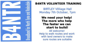 Read more about the article B4NTR Volunteer Taining Day!